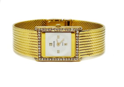 Concord Delirium 18K Diamond Bezel Circa 1995 Wristwatch | eBay