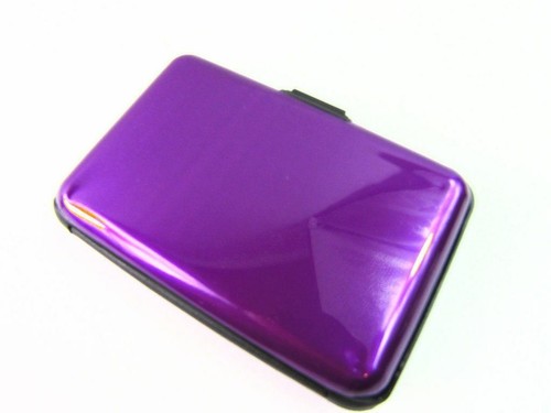 Bolsillo de metal de aluminio Anti-RFID Soporte de billetera de tarjeta de crédito Estuche duro Regalo en caja - Imagen 30 de 32
