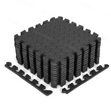 Puzzle Exercise Mats Eva Foam Interlocking Tiles Gym Fitness 12/24/36/48/60Piece