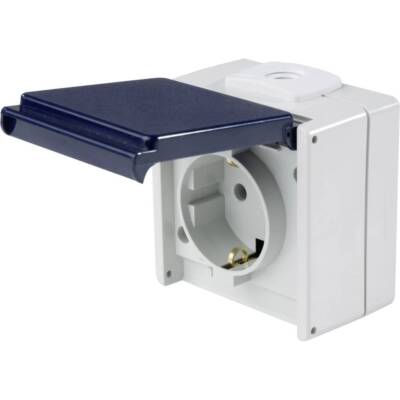Presa da Parete 1-fach, 2-fach Ambiente Umidificato IP54 16A