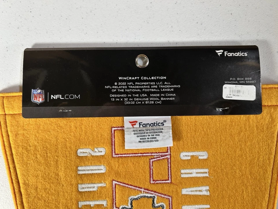 Kansas City Chiefs Banderín, Toalla de Rally, Damas Zapatillas 7/8 Camisa Hombre Talla Med” Foto 3 de 4