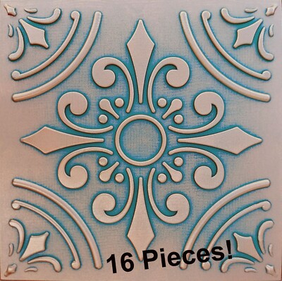 Ceiling Tiles, Glue Up 20'' x 20'', Decorative Foam, HARMONY Copper Patina, 16 Pcs