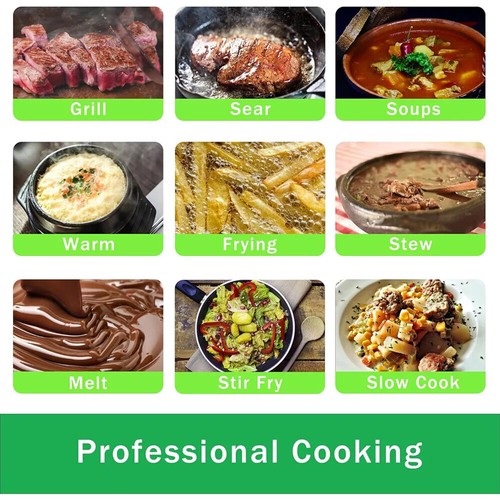 Portable 2200W Electric Induction Hob Single Cooker Hot Plate Hobs Cooking Stove - Picture 6 of 17