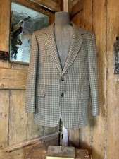 Atemberaubende Hackjacke Reitjacke reine Wolle Tweed Magee Jagdjacke