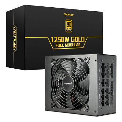 Segotep 1250W ATX Fully Modular Gaming Power Supply Unit 80+ Gold