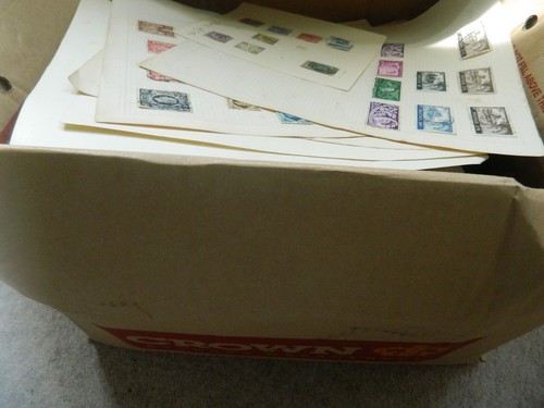 8.8KG WORLD LOT IN LARGE BOX STAMPS IN ALBUMS & LOOSE PAGES (ALL PERIODS) - 第 1/24 張圖片