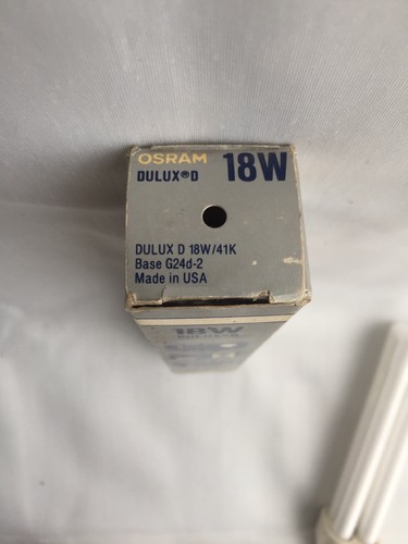 OSRAM SYLVANIA DULUX D 18W/41K Base G24d-2 18W 4100K Compact Fluorescent Bulb - Picture 6 of 6
