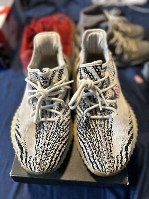 Size 8.5 - adidas Yeezy Boost 350 V2 Low Zebra 889773948104| eBay