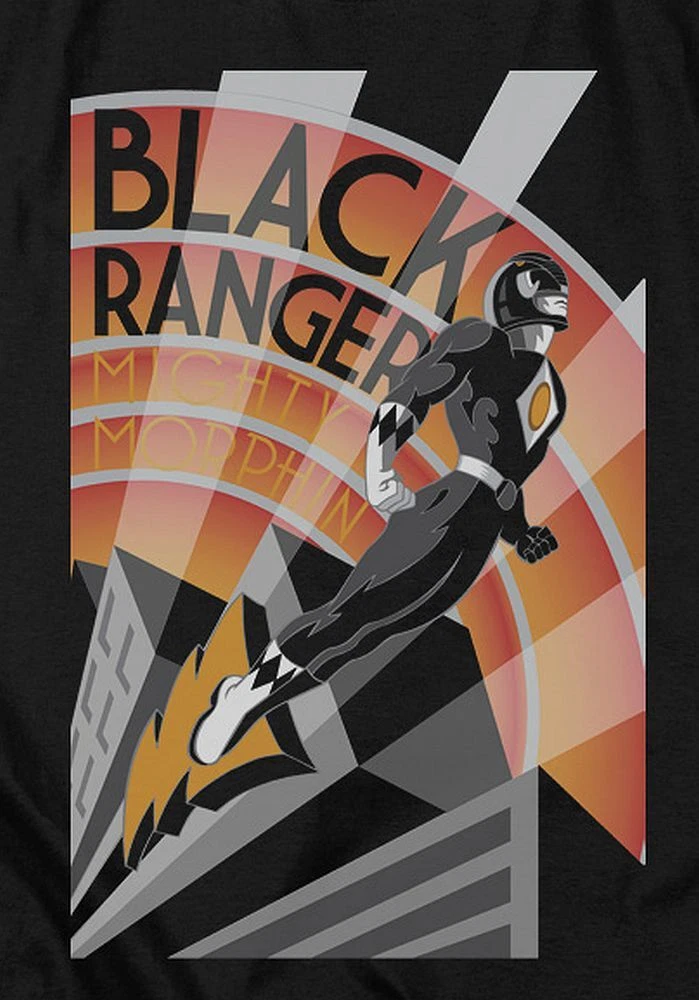 Mighty Morphin Power Rangers Black Ranger Deco Hoodie