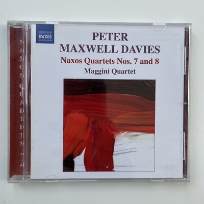 Maxwell Davies Naxos Quartets Nos. 7 ans 8 Maggini Quartet (CD)