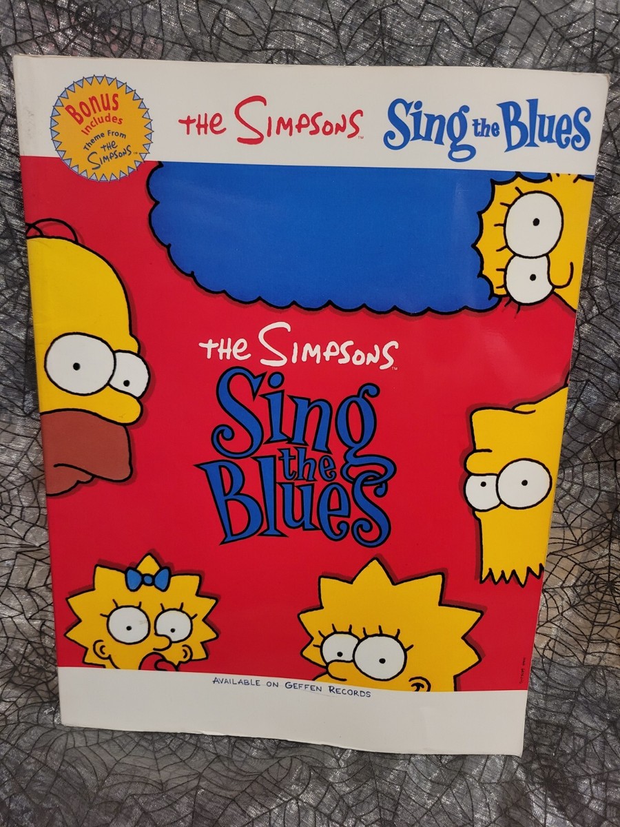 The Simpsons Sing The Blues Sheet Music Paino Songbook 1990 Book