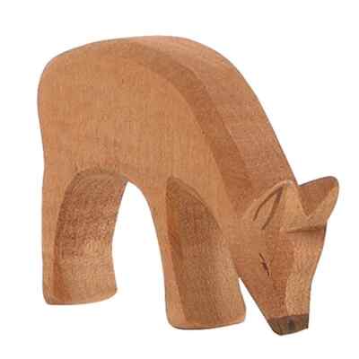 Ostheimer Deer Feeding Wooden Figure Toy Animal 15352