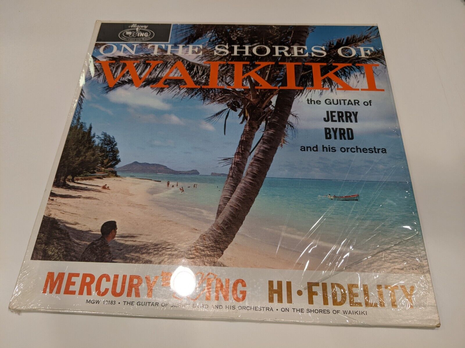 Jerry Byrd "On The Shores Of Waikiki" Vinyl LP (MGW 12183; EX+ / EX+; stunning!)