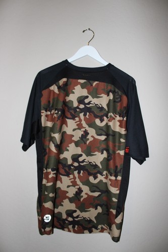 Dakine Brown Black Camo/Red Short Sleeve Shirt Mens Large - Picture 9 of 10