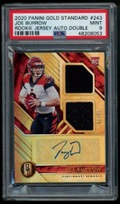 2020 Joe Burrow (RC) Gold Standard Rookie Jersey /75 - POP 1 none higher