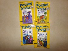 Vintage 1984 Hoyle Pocket Trivia Set of 4 NEW