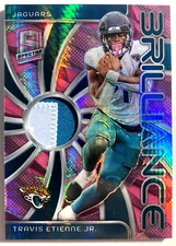 2024 Panini Spectra Brilliance Travis Etienne Jr. #BRI-TEJ Neon Pink  /15 SSP
