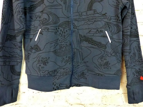 REI Sweater Kids L 14-16 Blue Printed Full Zip Desert Canyon Outdoors Hiking - Picture 5 of 12