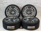 19" Wheels With Tires Fit Bmw 3 4 5 Series Gray Machined 19x8.5 19x9.5 Staggered