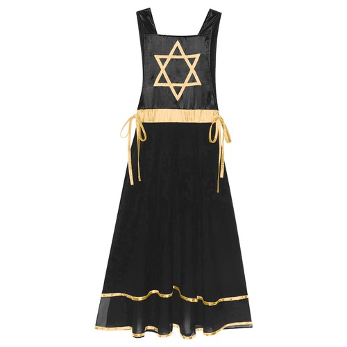 Women's Liturgical Dance Outfit Flared Dress Lace-up Sides Split Sleeveless Tops - Picture 44 of 116