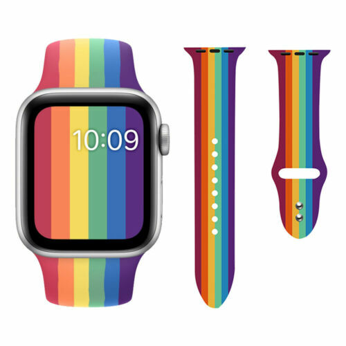 Rainbow Watch Band Silicone Soft Strap 