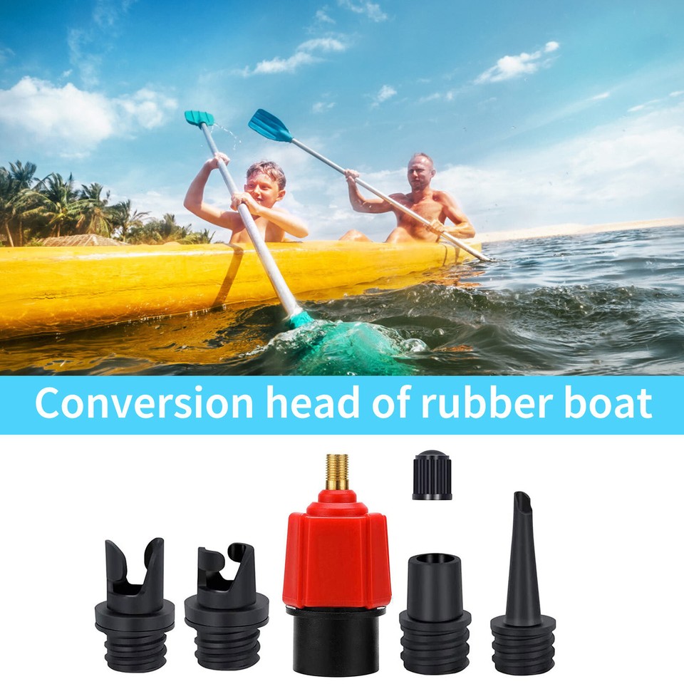 ♥ Paddle Board Valve Adapter Rubber Boat Canoe Kayak Pump Converter
