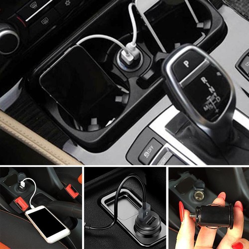 Autoladegerät Mini Dual USB 12V Zigarettenanzünder Adapter Twin USB Lade schnell - Zdjęcie 14 z 17