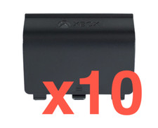 Lot of 10 Original Genuine OEM Xbox One Controller Battery Door Cover Black