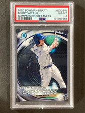 2020 Bowman Draft Bobby Witt Glimpses of Greatness RC PSA 8