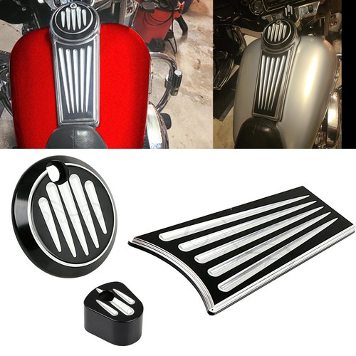 Fuel Gas Tank Door Dash Insert Switch Cover For Harley Tour Electra Glide FLHTC - Picture 3 of 23