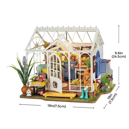 Rolife Dollhouse Miniature Kit DIY 3D Wooden with LED Lights Adult Toy Home Gift - Picture 197 of 244