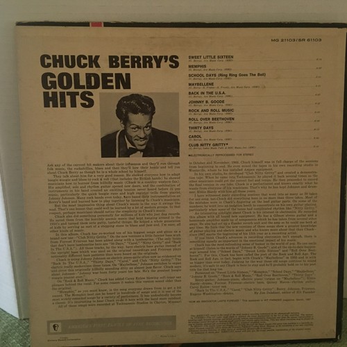 CHUCK BERRY LP GOLDEN HITS - Picture 2 of 4
