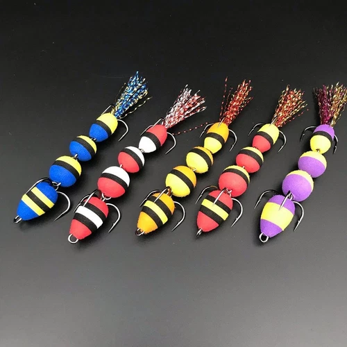 MANDULA PROFMONTAZH Zander Bait Foam Floating Jig Fishing Lure Pike Walleye #4S