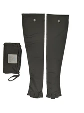 Coolibar UPF 50+ Women Perpetua Fingerless Sun Sleeves Gloves Large Gray w/Bag