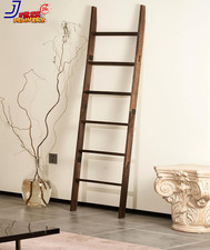 Blanket Ladder for Living Room 6-Tier Wooden Decorative Quilt Holder for BedRoom