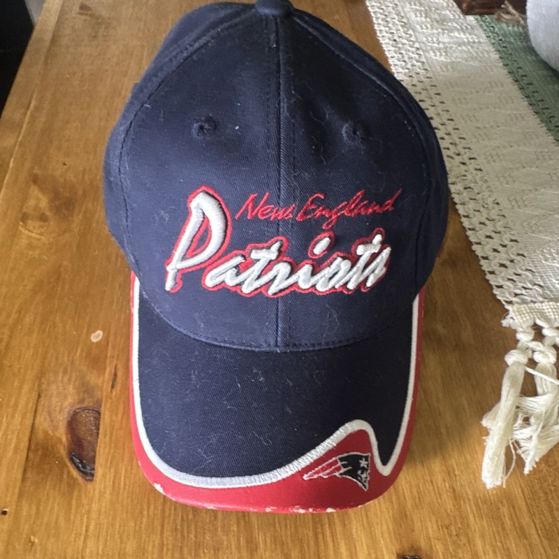 New England Patriots NFL Officially Licensed Football Cap Hat Blue Red White