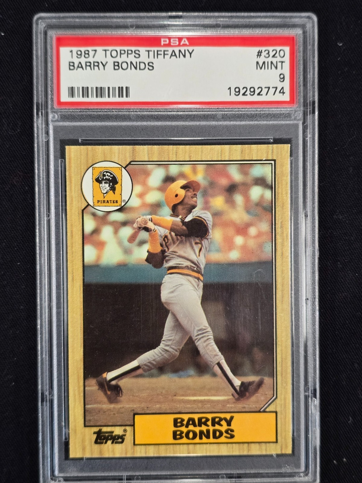 1987 Topps Tiffany #320 Barry Bonds PSA MINT 9