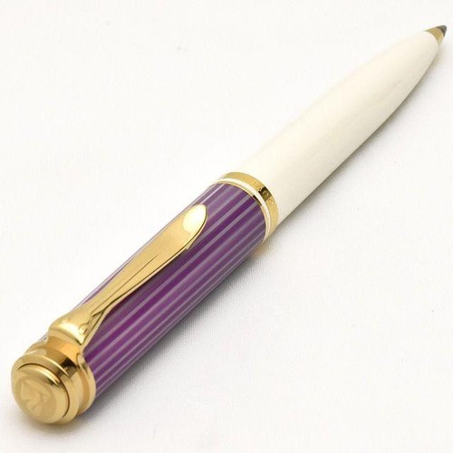 PELIKAN Ballpoint Pen Souveraen 600 Violet White K600 New - Picture 11 of 24