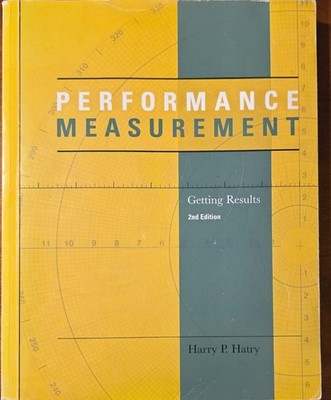 Performance Measurement (Urban Institute Press) [Paperback] Hatry, Harry P