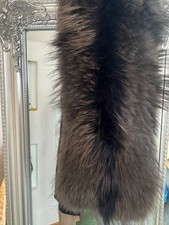 Yves Salomon Finn Procione Pelliccia Collare/Accessorio Silenziatore - Autentico, Lussuoso