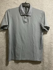 Lululemon Evolution Polo Shirt Men's Size Medium Gray Short Sleeve