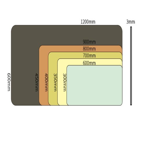 Große Größe Wollfilz-Mouse pad Gaming Zubehör Laptop Tisch Matte Home Office - Photo 2/12
