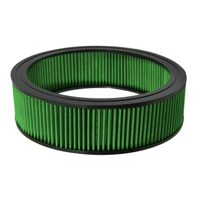 Green Filter 69-76 Chevy El Camino 350 CID V8 12in. Round Filter - Image 1 of 4