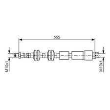 2x Bremsschlauch vorne für BMW X1 E84 id92550