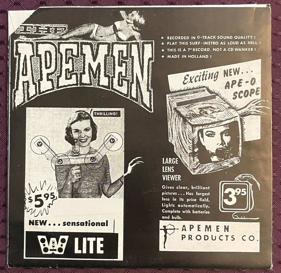 MONO MEN / APEMEN ‘Dragstrip Intoxica 7" M/VG Robert John Hafner Batmobile DT's - Image 3 of 4