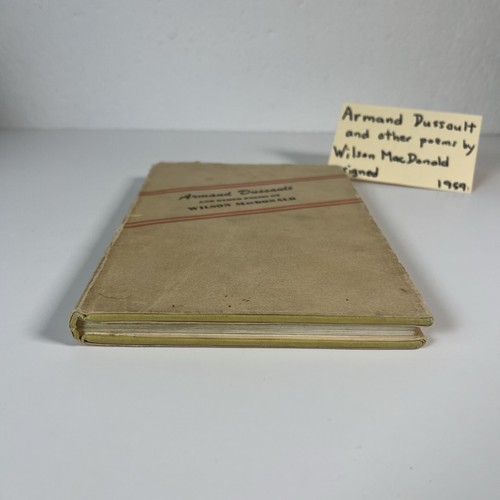 Poésie reliée signée Armand Dussault et autres poèmes Wilson MacDonald 1959 - Photo 7 sur 9