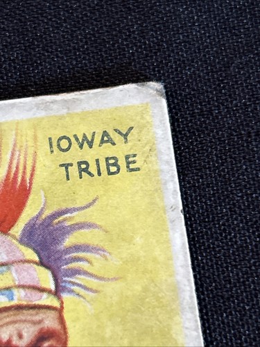 VTG 1933 Goudey INDIAN GUM CARD #2 WARRIOR OF THE IOWAY TRIBE No.2 - Picture 4 of 12