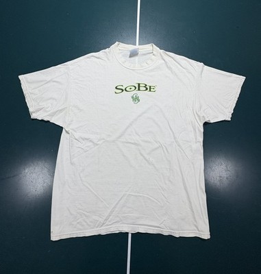 Vintage Sobe Energy Drink Promo Lizzard T Shirt Mens XL White