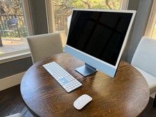 Apple iMac 24" M1 Blue 2TB SSD drive 16GB RAM MAXED SPECS IN BOX EXCELLENT 