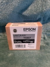Genuine Epson T5807 Light Black Ink Stylus Pro 3800 3880 Date: March 2016
